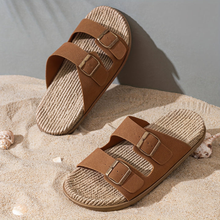 Stylish Men's Summer Slip-Ons with Adjustable Straps | Men's Footwear