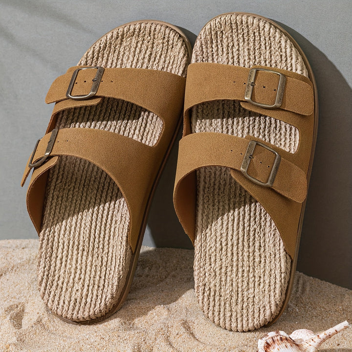 Stylish Men's Summer Slip-Ons with Adjustable Straps | Men's Footwear