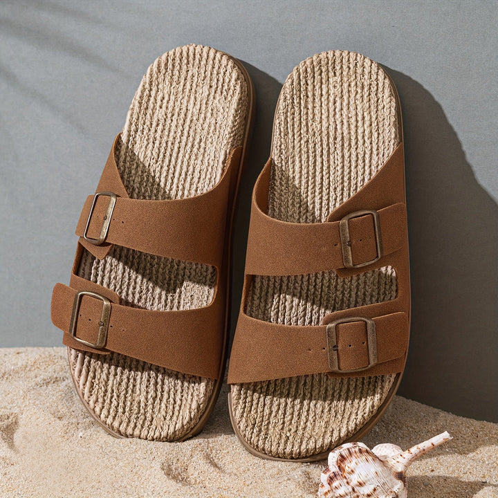 Stylish Men's Summer Slip-Ons with Adjustable Straps | Men's Footwear