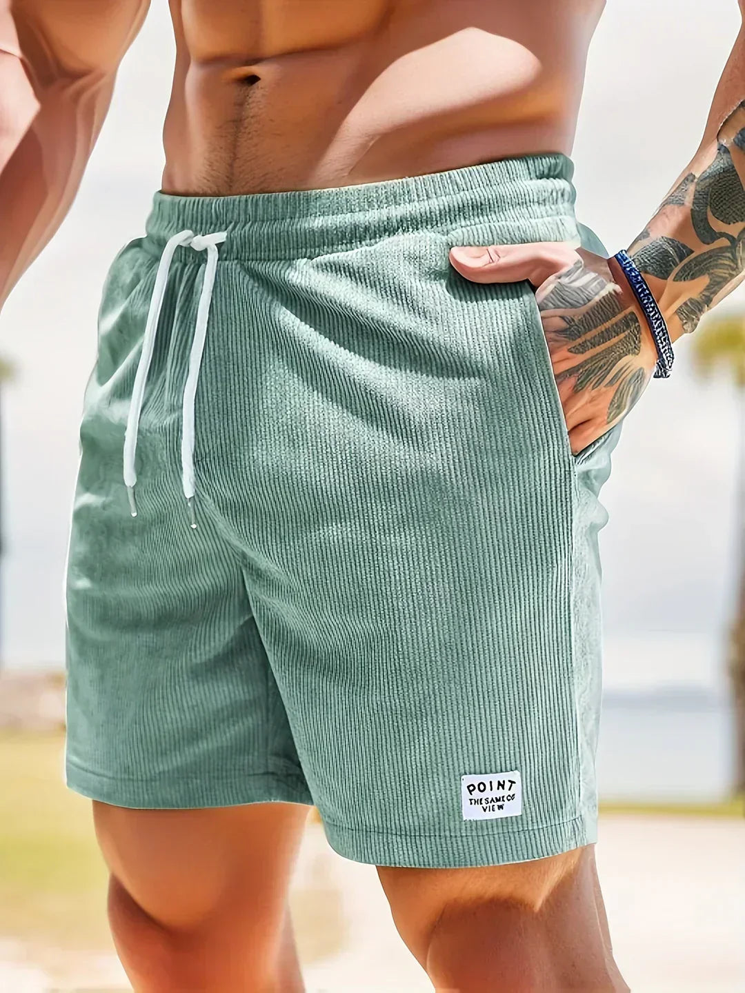 Tarek | Men's Striped Summer Shorts