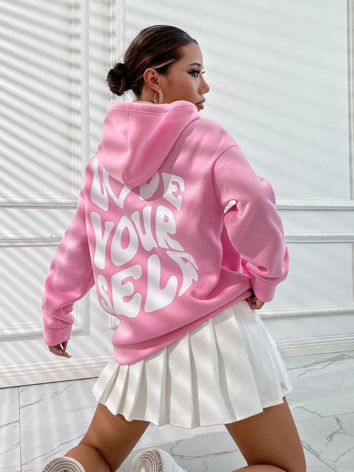 Women's Baggy Oversized Hoodie with Adjustable Drawstring