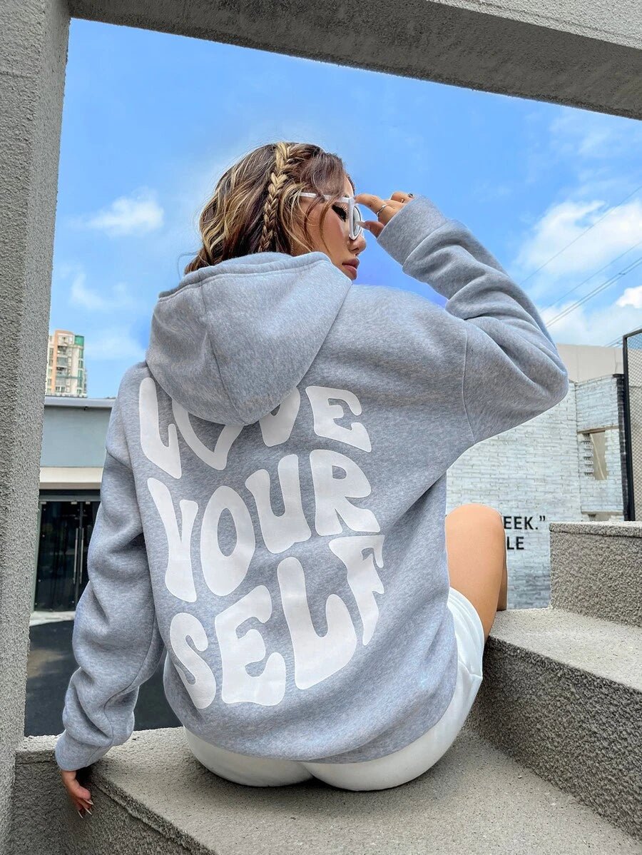 Women's Baggy Oversized Hoodie with Adjustable Drawstring