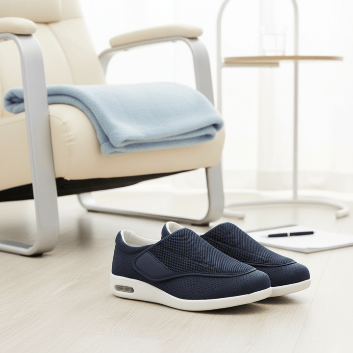 Men's Extra Wide Comfort Shoes with Memory Foam & Zero-Drop Design