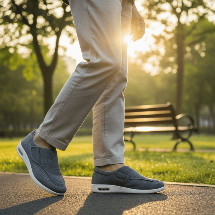 Men's Extra Wide Comfort Shoes with Memory Foam & Zero-Drop Design