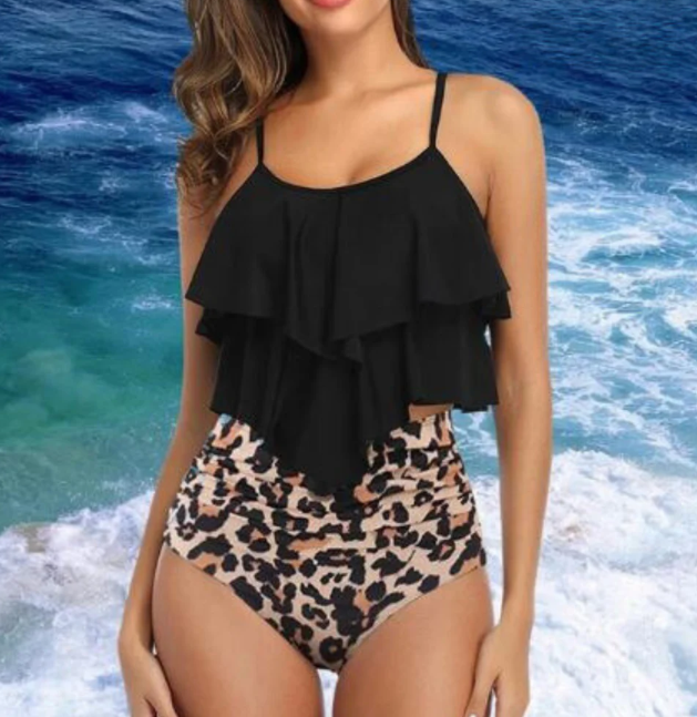 Neriah | Women's High Waist Ruching Tankini