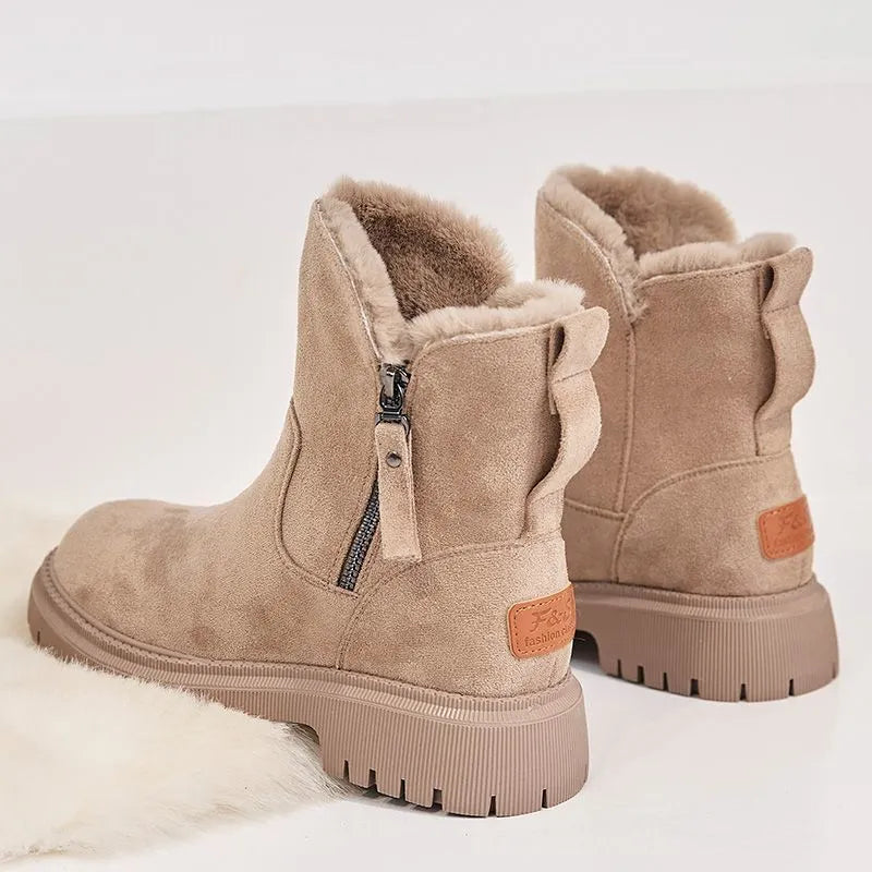 Women's Faux-Fur Lined Platform Ankle Boots