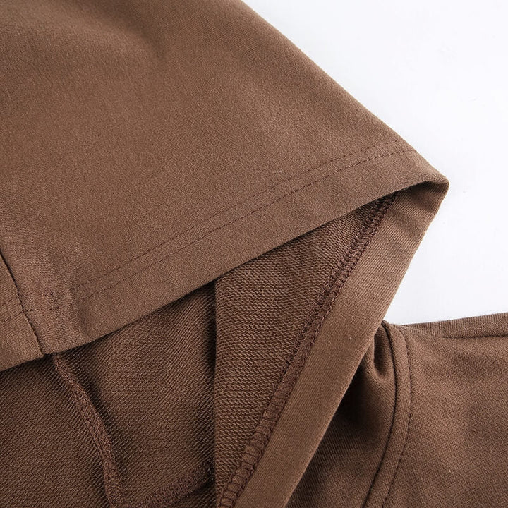 Alina | Women's Trendy Fitted Cropped Zip-Up Hoodie with Hood