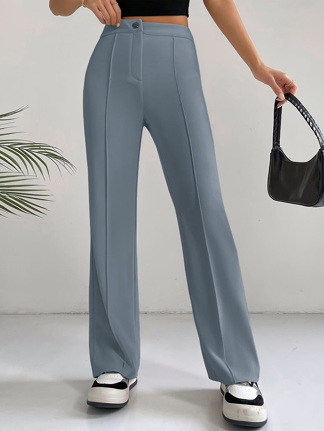 Emilia | Women's Trendy High Waist Pleated Trousers