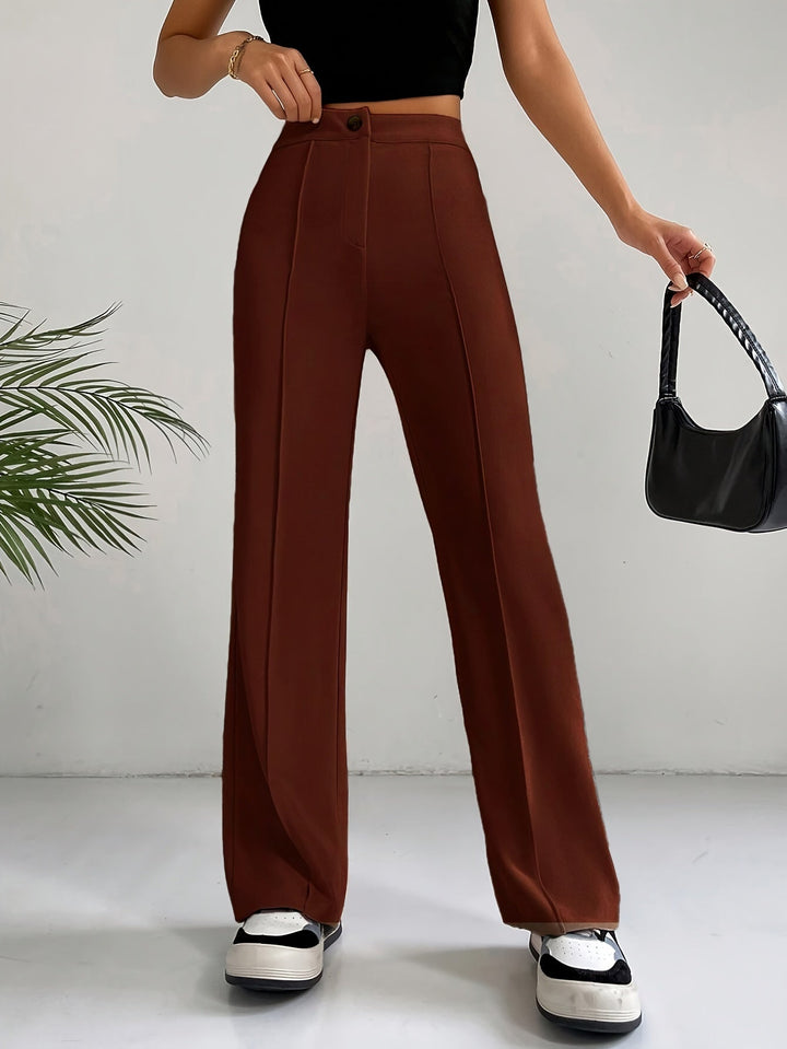 Emilia | Women's Trendy High Waist Pleated Trousers