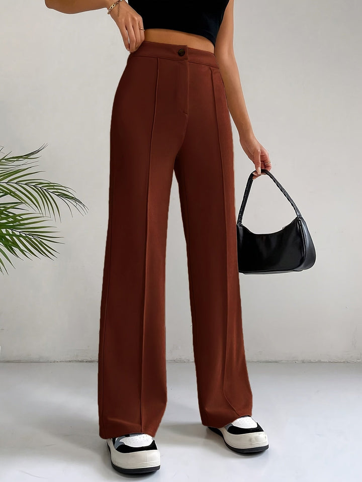 Emilia | Women's Trendy High Waist Pleated Trousers