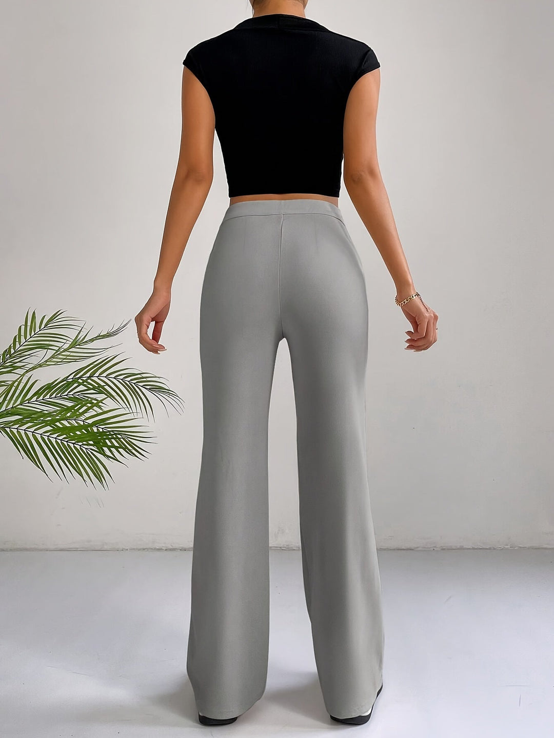 Emilia | Women's Trendy High Waist Pleated Trousers