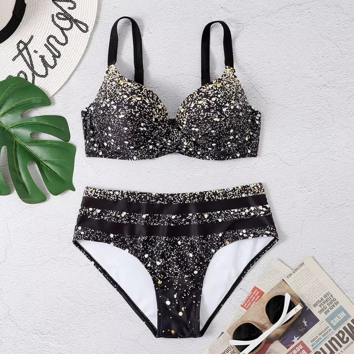 Selina | Women's Trendy High-Waisted Bikini Set