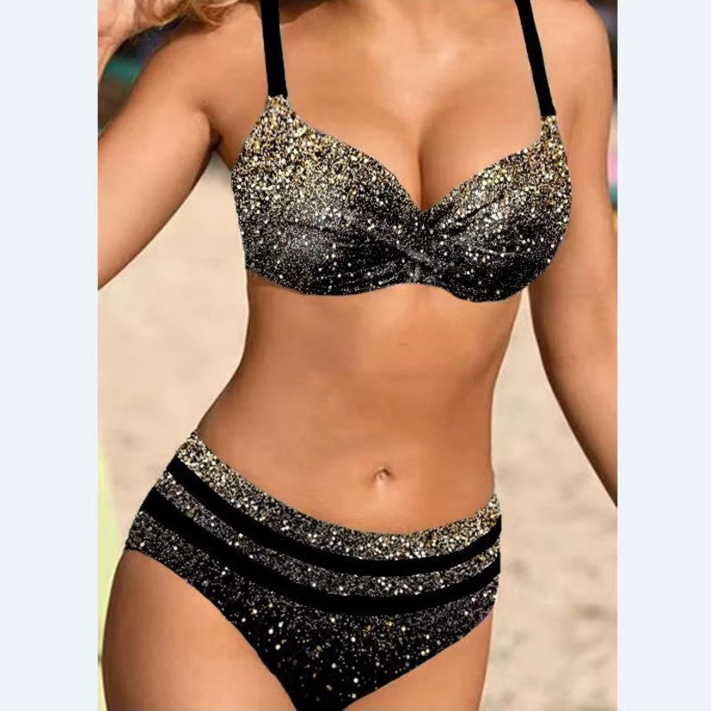 Selina | Women's Trendy High-Waisted Bikini Set
