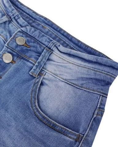 Mila | Women's Trendy High-Waisted Denim Trousers
