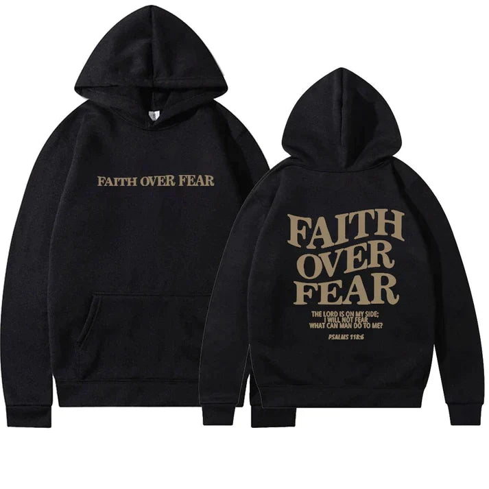 Faith | Women's Unisex Hoodie "Faith Over Fear" Psalm 118:6