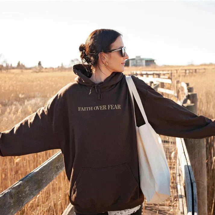 Faith | Women's Unisex Hoodie "Faith Over Fear" Psalm 118:6