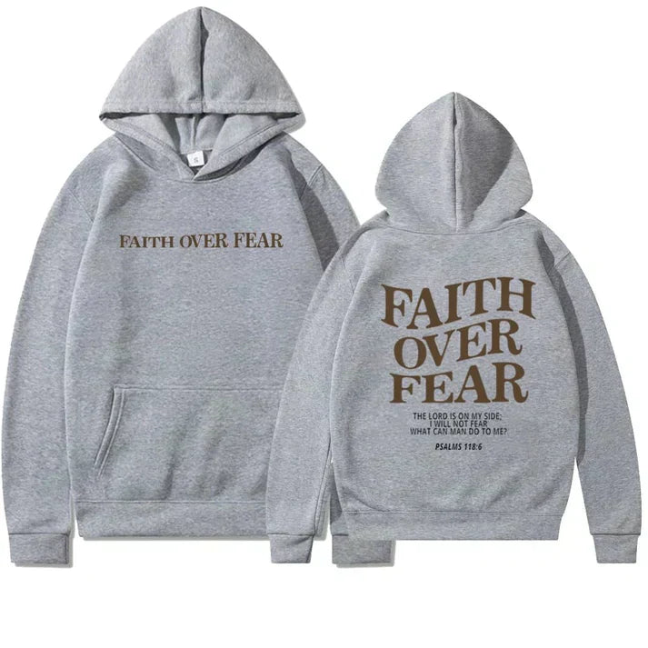 Faith | Women's Unisex Hoodie "Faith Over Fear" Psalm 118:6
