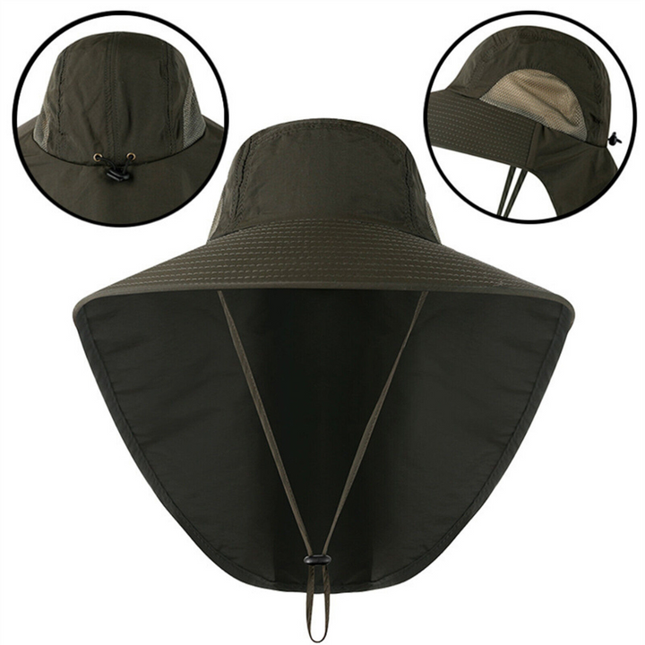 Freja | Men's UV Protection Sun Hat with Mesh & Drawstring