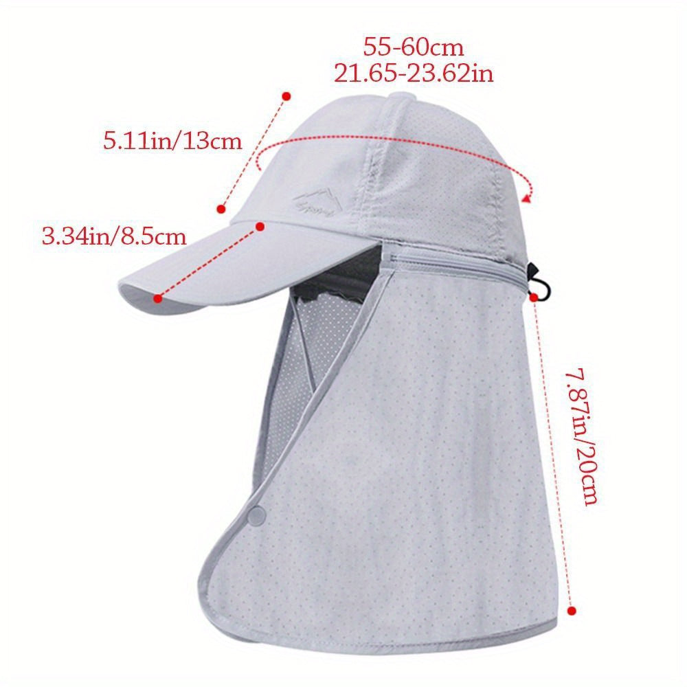 James | Men's UV Protection Trucker Hat with Neck Shield for Outdoors