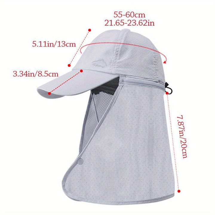 James | Men's UV Protection Trucker Hat with Neck Shield for Outdoors