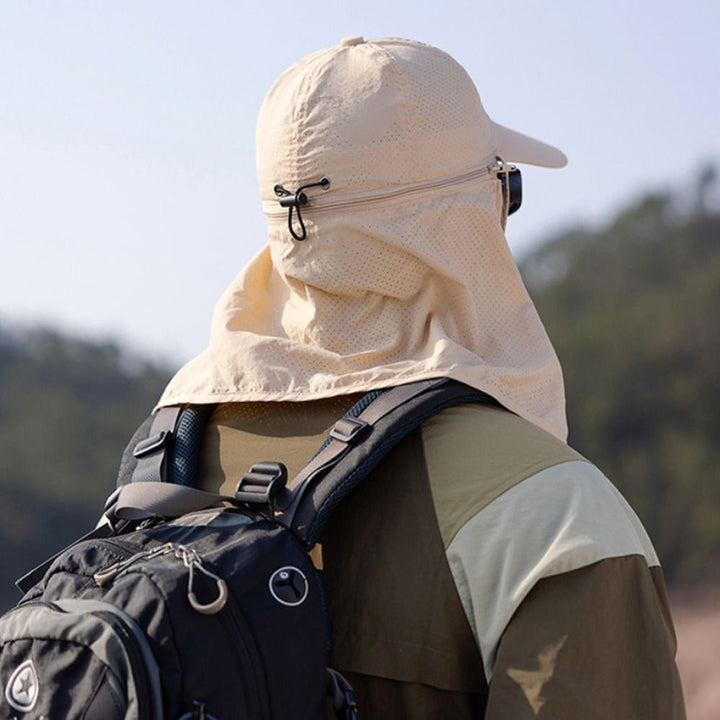James | Men's UV Protection Trucker Hat with Neck Shield for Outdoors