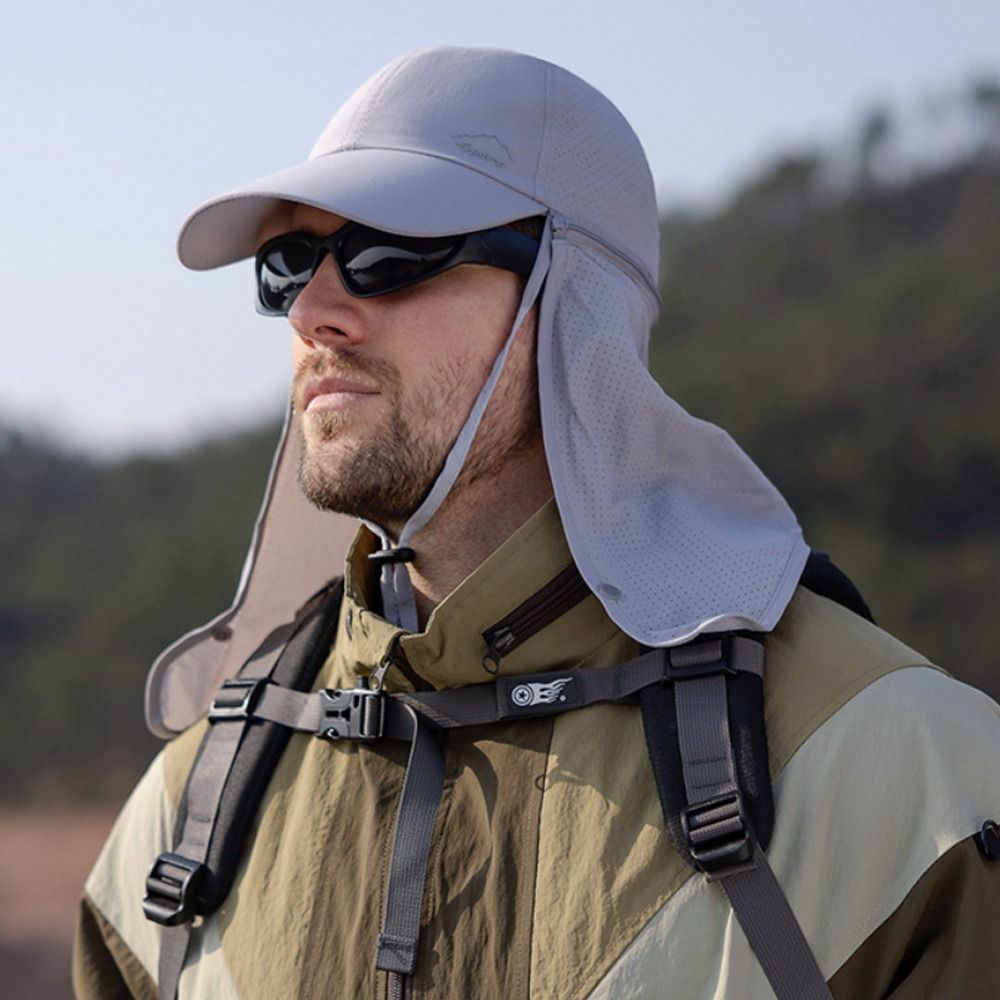 James | Men's UV Protection Trucker Hat with Neck Shield for Outdoors