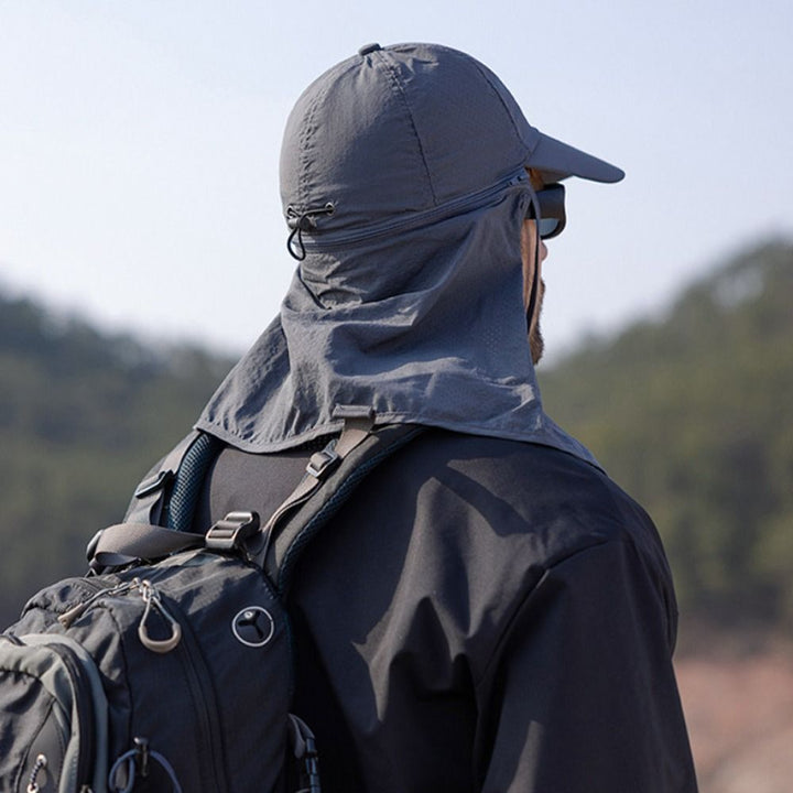 James | Men's UV Protection Trucker Hat with Neck Shield for Outdoors