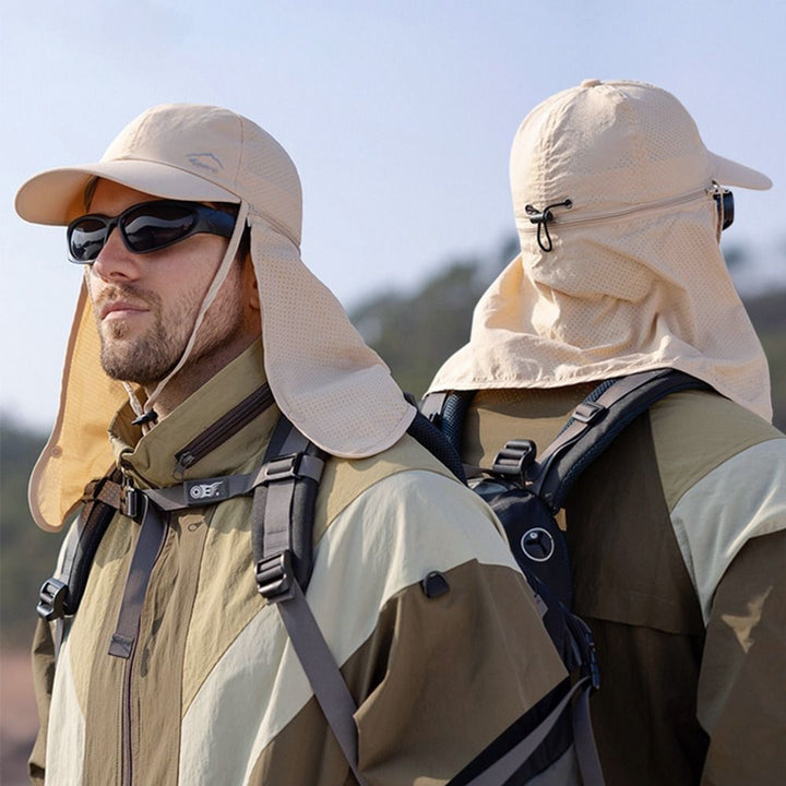 James | Men's UV Protection Trucker Hat with Neck Shield for Outdoors