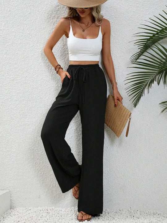 Women's Summer Straight-Leg Trousers