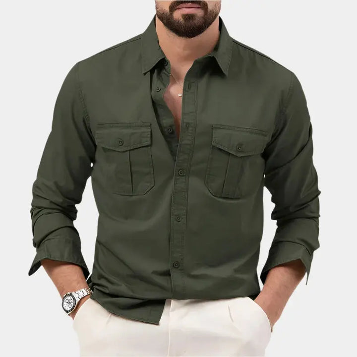 Vincent | Men's Vintage Long Sleeve Shirt