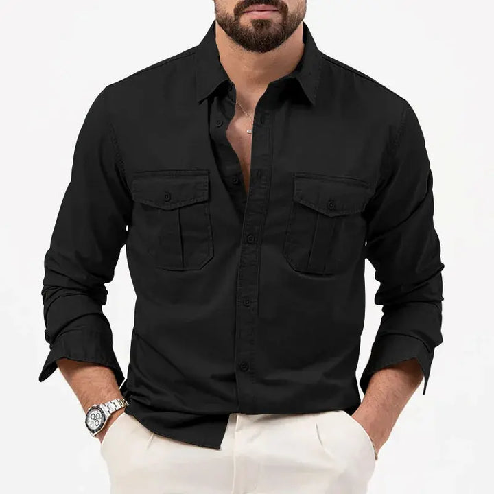 Vincent | Men's Vintage Long Sleeve Shirt