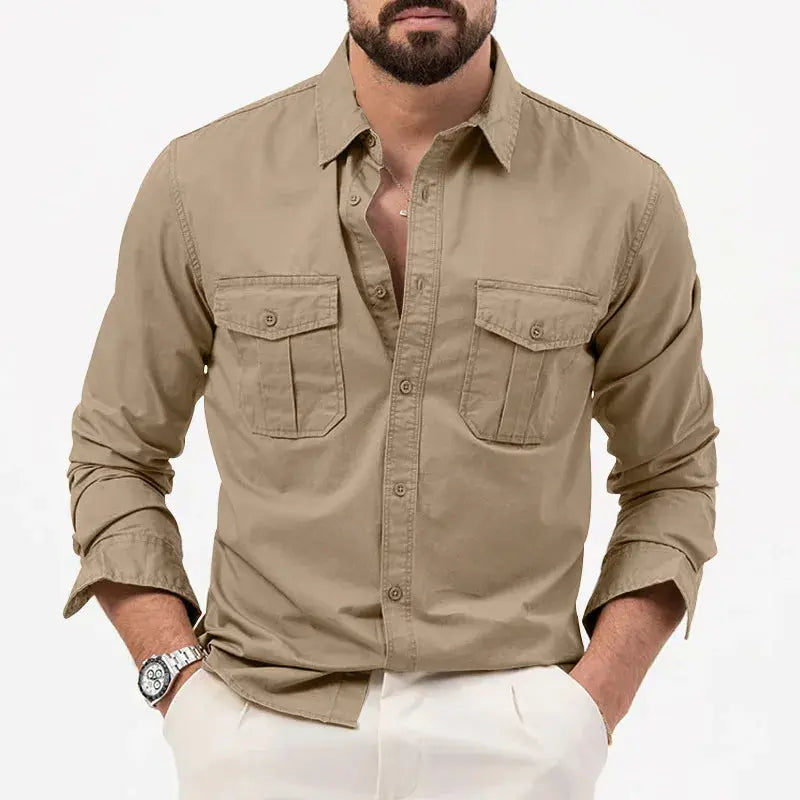Vincent | Men's Vintage Long Sleeve Shirt