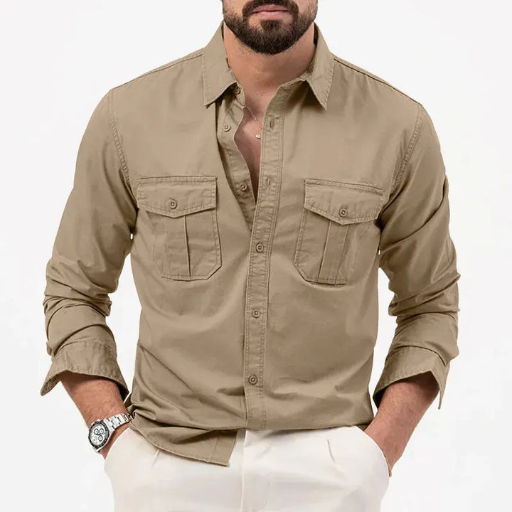 Vincent | Men's Vintage Long Sleeve Shirt
