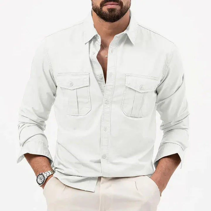 Vincent | Men's Vintage Long Sleeve Shirt