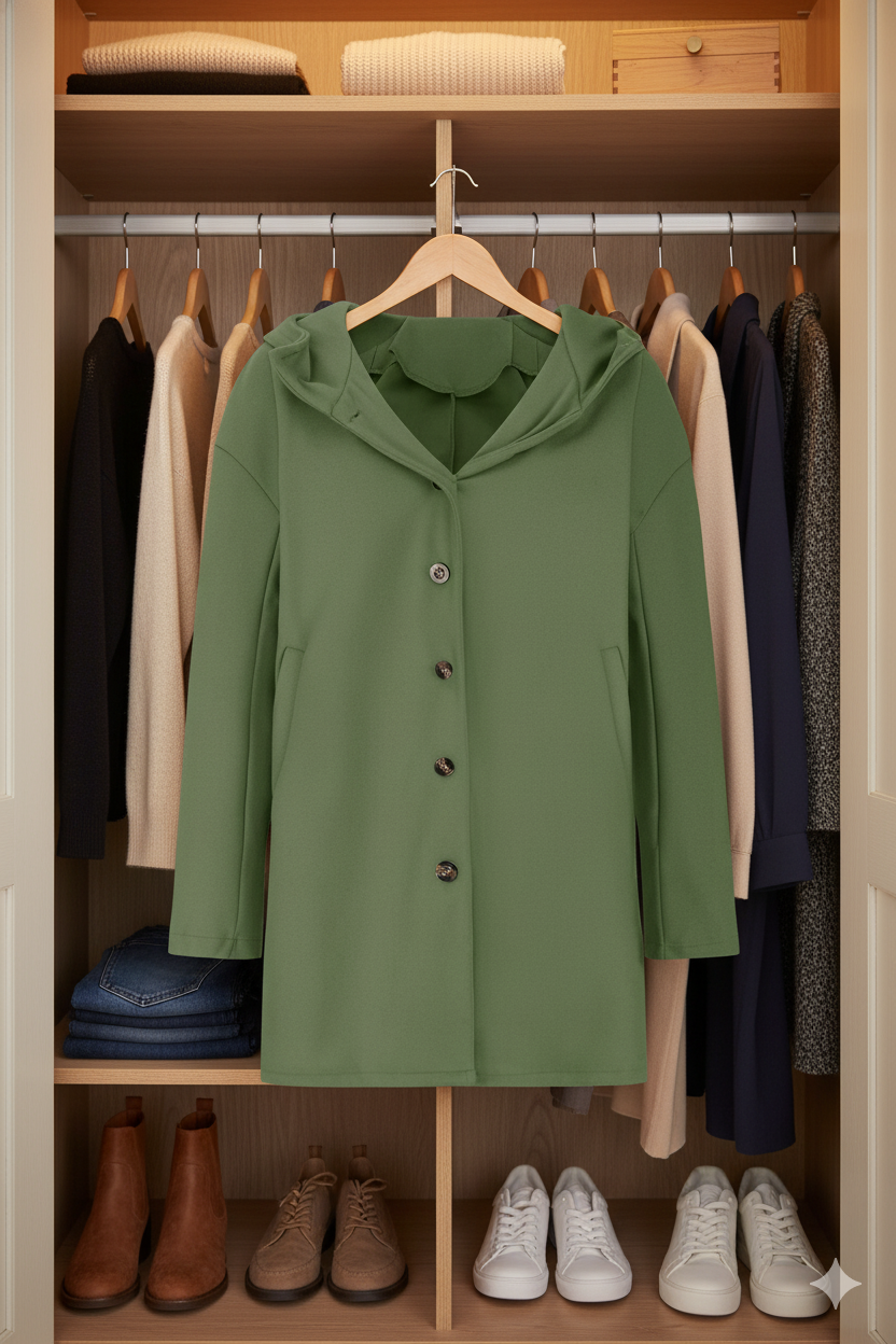 Women's Chic Hooded Lightweight Fashion Coat