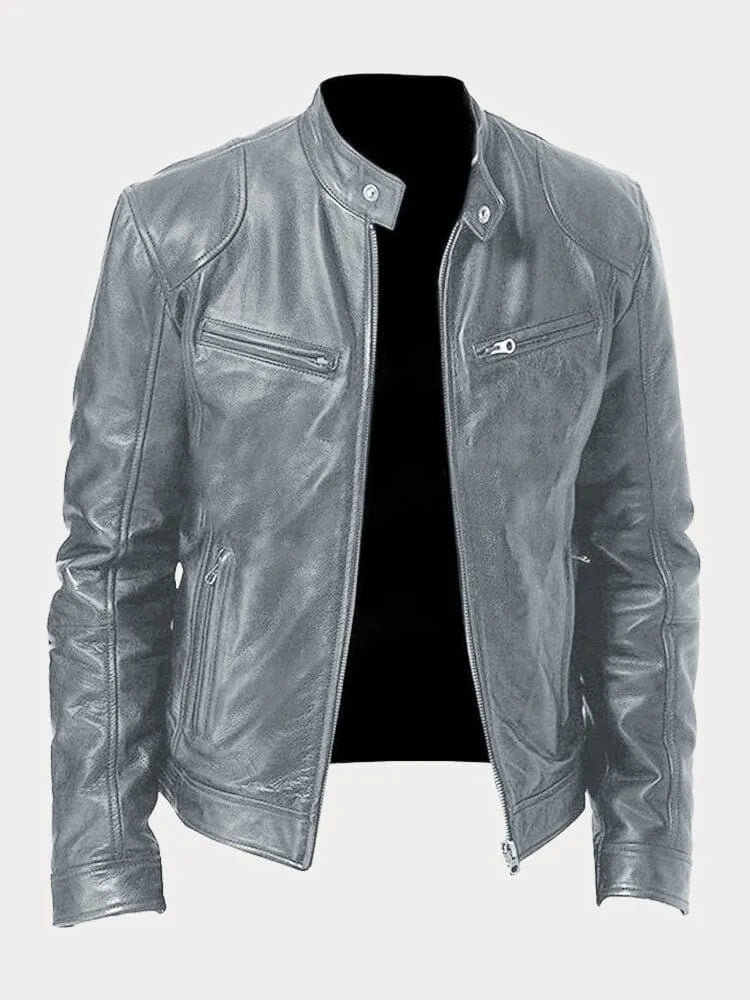 Men's Timeless Essential Leather Jacket