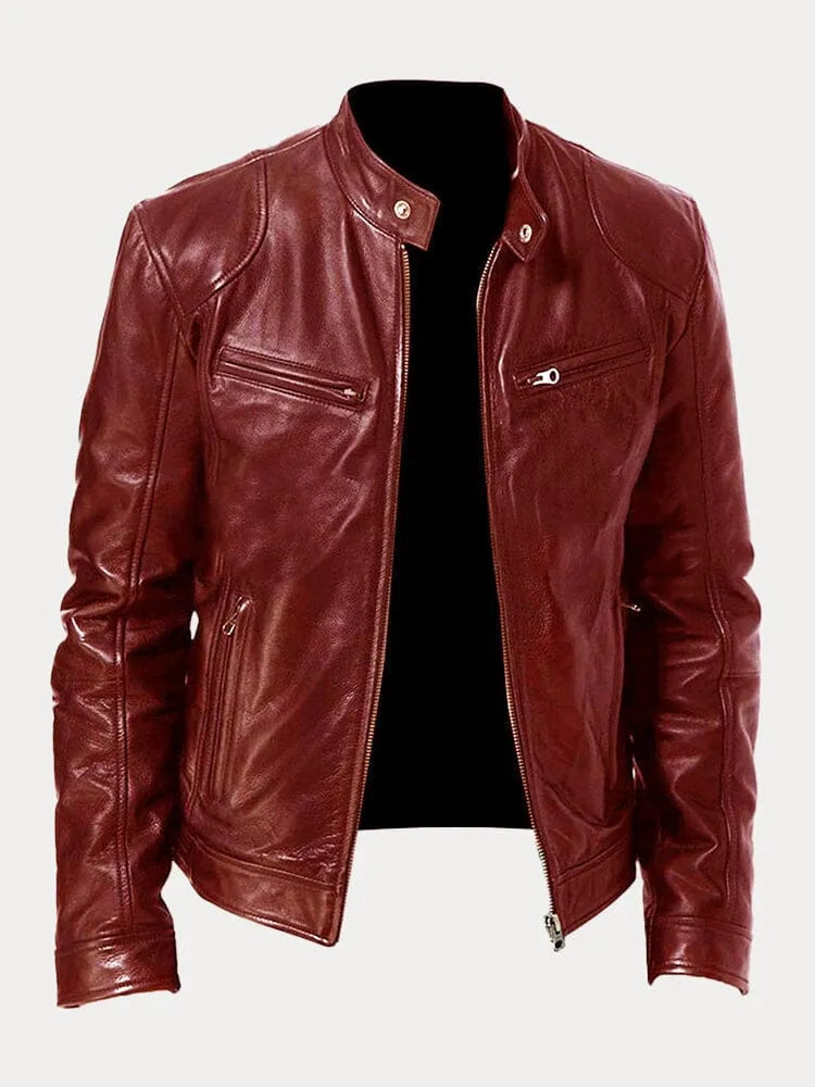 Men's Timeless Essential Leather Jacket