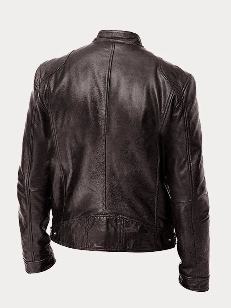 Men's Timeless Essential Leather Jacket
