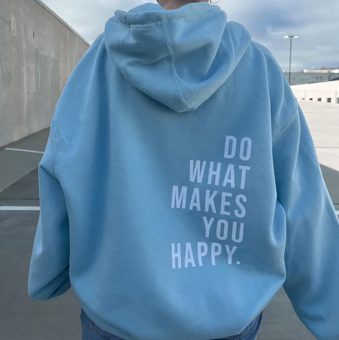 Women's Cozy Graphic Hoodie with Uplifting Message