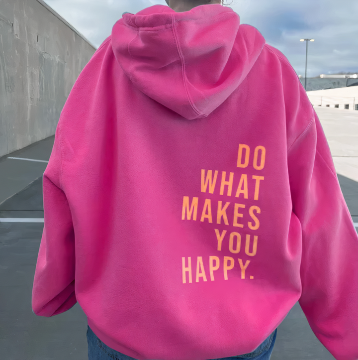 Women's Cozy Graphic Hoodie with Uplifting Message