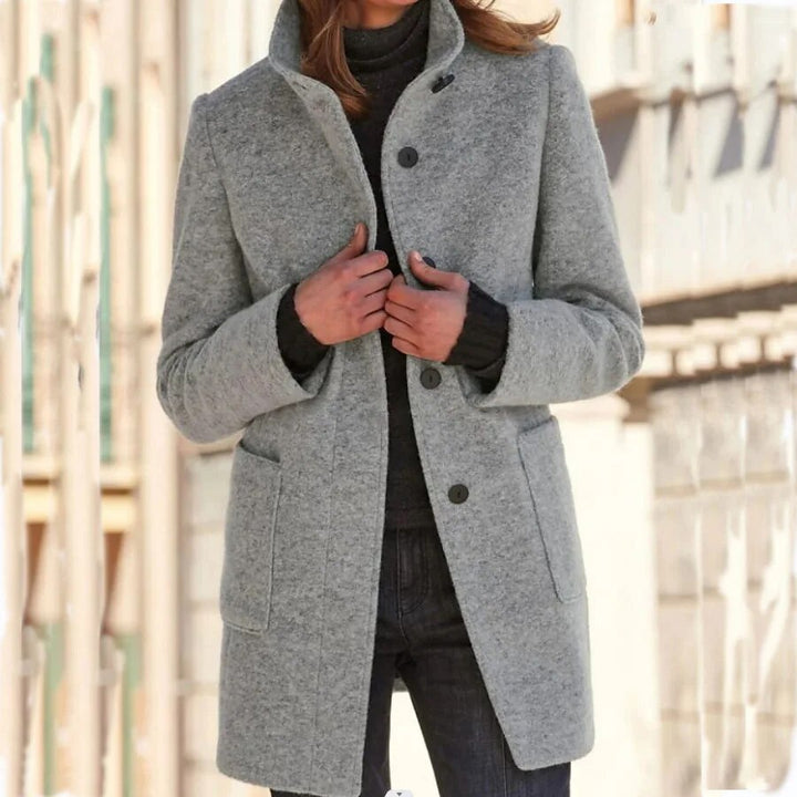 Women's Classic Wool Blend Winter Coat
