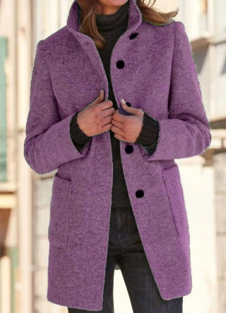 Women's Classic Wool Blend Winter Coat
