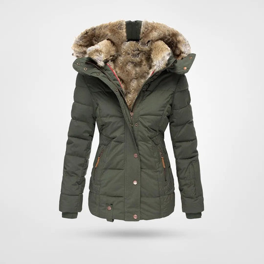 Women's Insulated Puffer Jacket with Hood