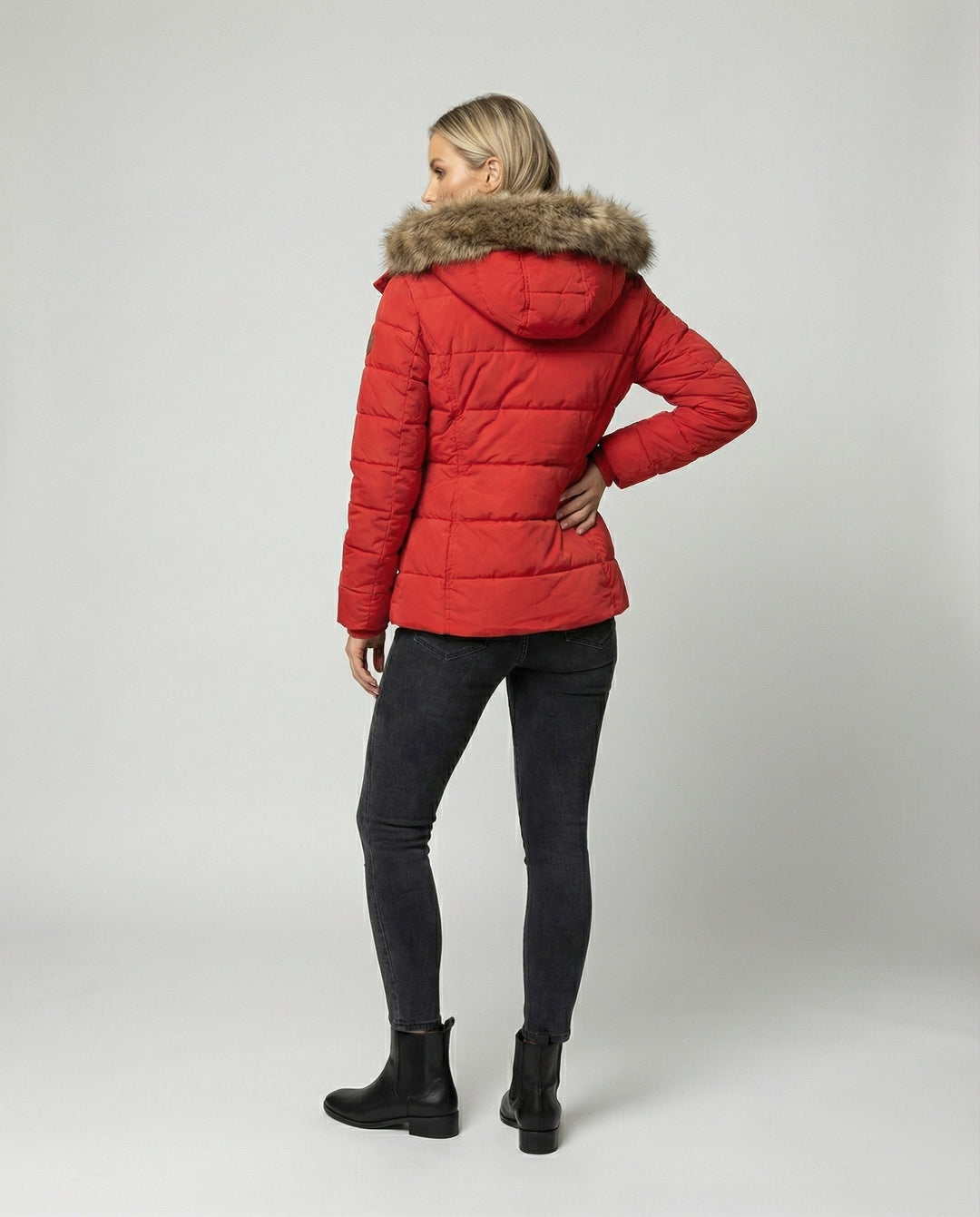Women's Insulated Puffer Jacket with Hood