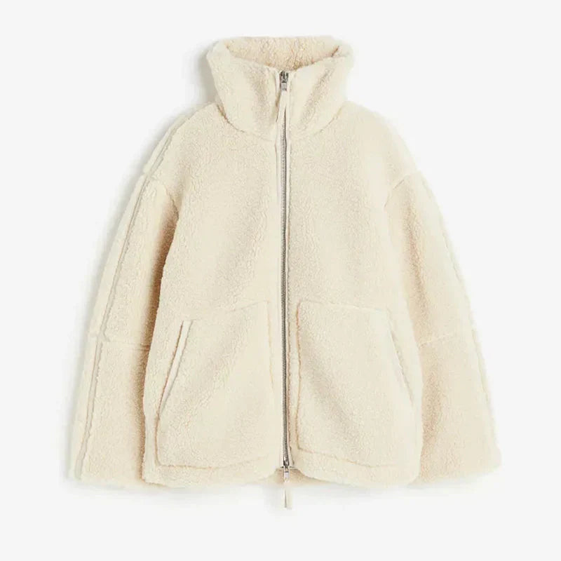 Women's Relaxed Lambswool Winter Jacket