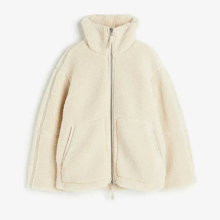Women's Relaxed Lambswool Winter Jacket