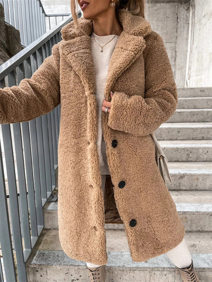 Women's Cozy Teddy Long Coat