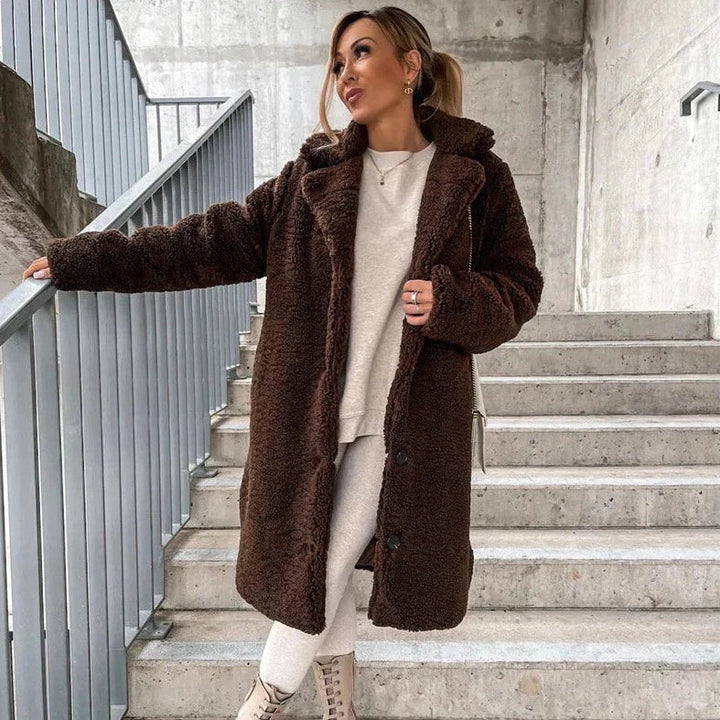Women's Cozy Teddy Long Coat