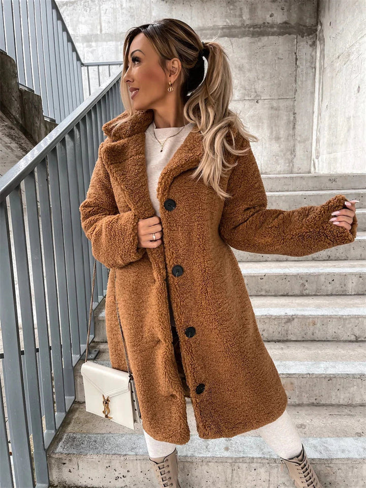 Women's Cozy Teddy Long Coat