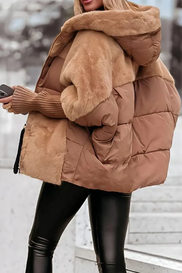 Women's Cozy Hooded Puffer Jacket